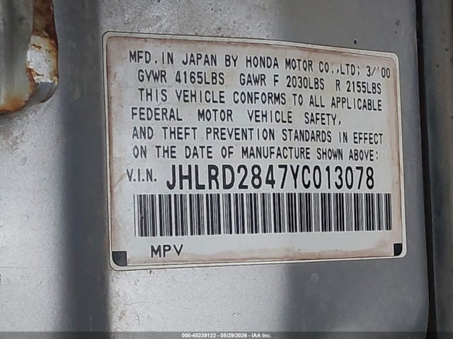 Honda CR-V Lx