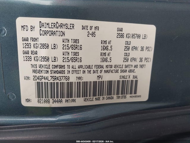Dodge Grand Caravan Sxt