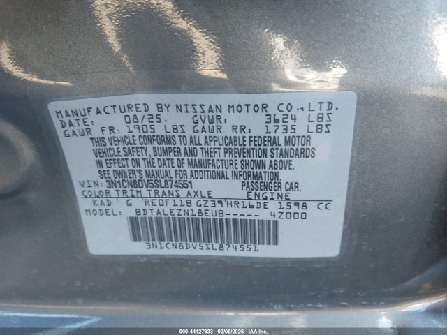 Nissan Versa 1.6 S
