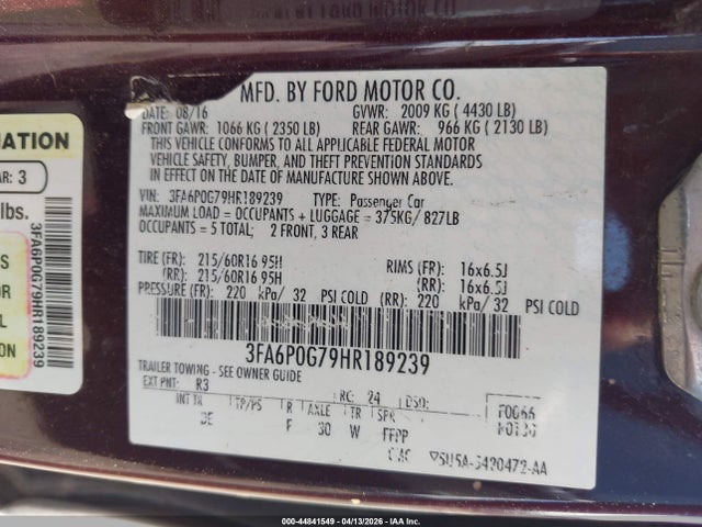 Ford Fusion S