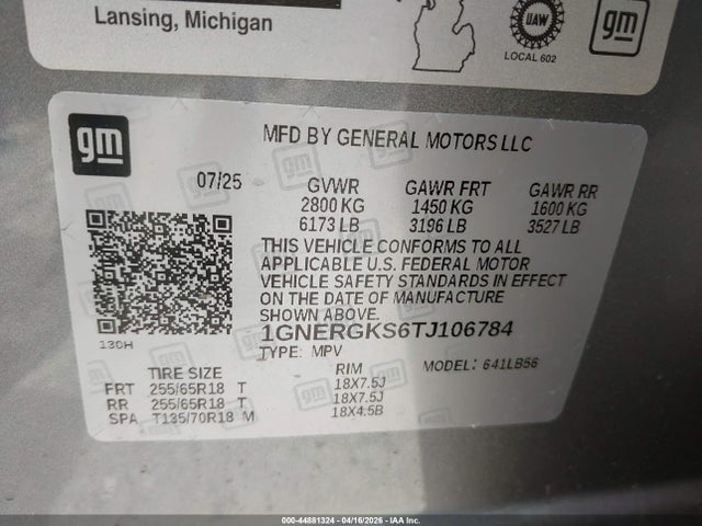 Chevrolet Traverse Fwd Lt