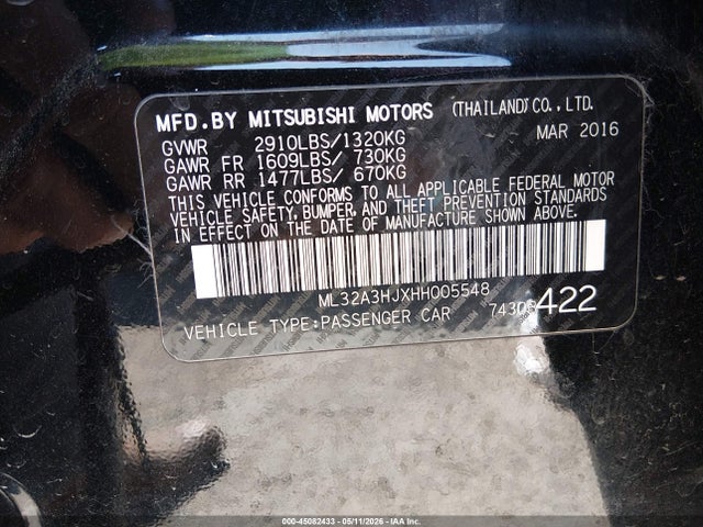 Mitsubishi Mirage Es