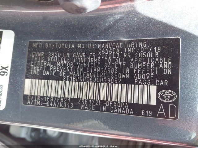 Toyota Corolla Le Eco