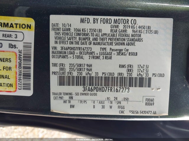 Ford Fusion Se