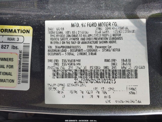 Ford Fusion Se