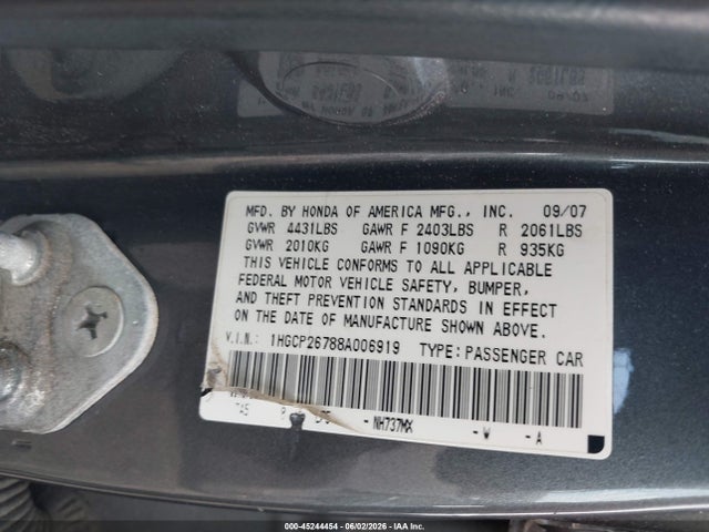Honda Accord 2.4 Ex