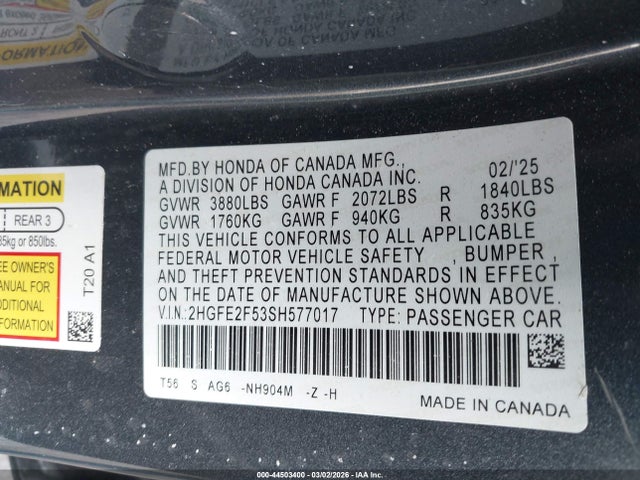 Honda Civic Sport