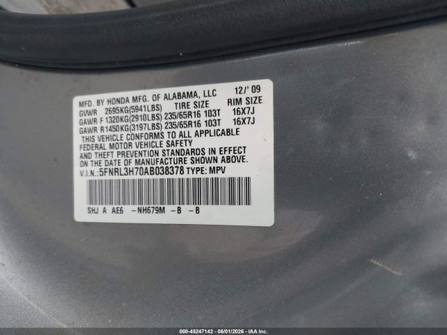 Honda Odyssey Ex-l