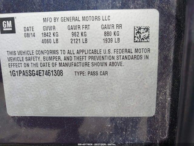 Chevrolet Cruze Ls Auto