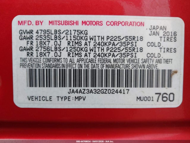 Mitsubishi Outlander Sel