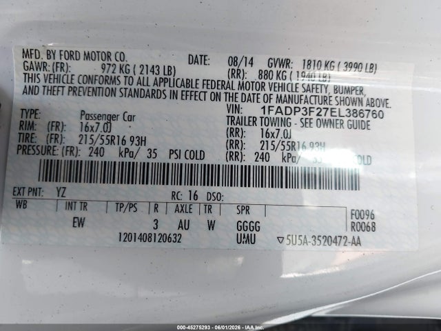 Ford Focus Se