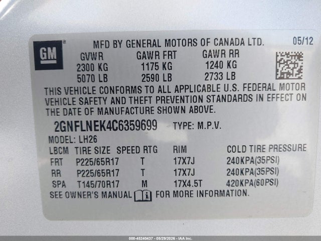 Chevrolet Equinox 2lt