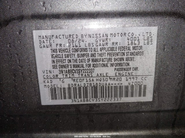 Nissan Sentra Sv