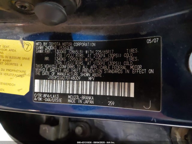 Toyota Highlander Limited V6