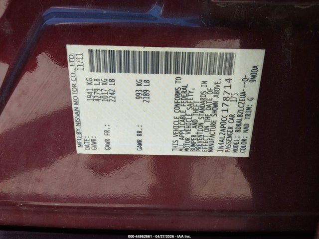 Nissan Altima 2.5 S
