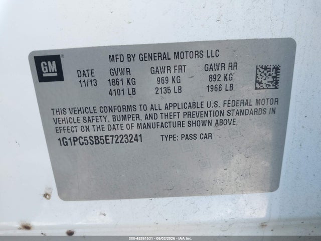 Chevrolet Cruze 1lt Auto