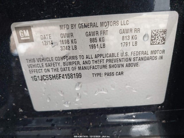 Chevrolet Sonic Lt Auto