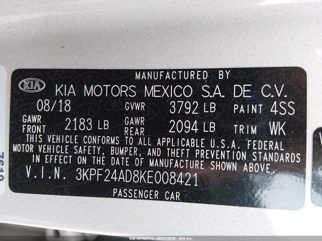 Kia Forte Lxs