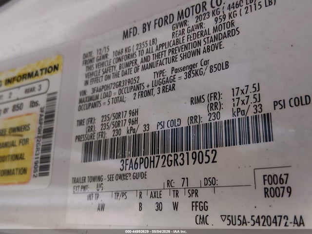 Ford Fusion Se