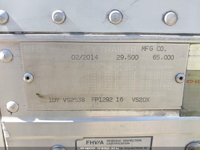 Utility Trailer Mfg Other