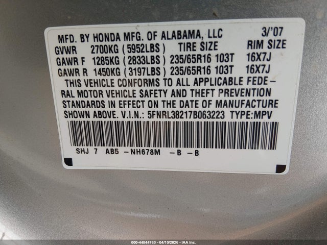 Honda Odyssey Lx