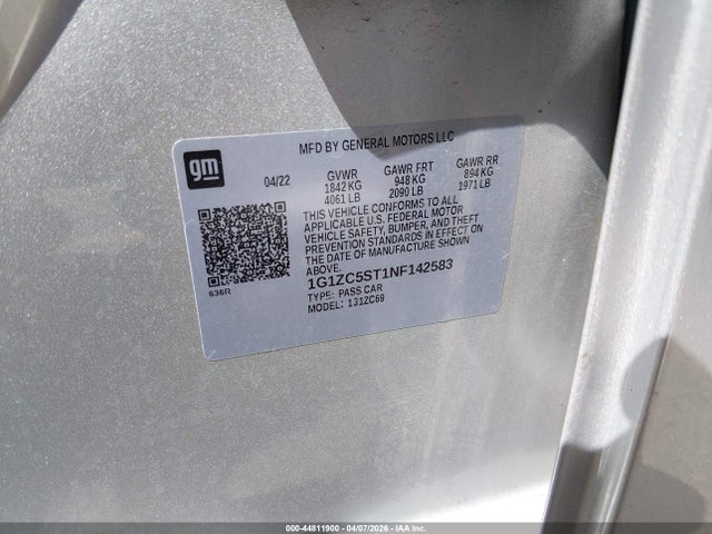 Chevrolet Malibu Fwd 1fl