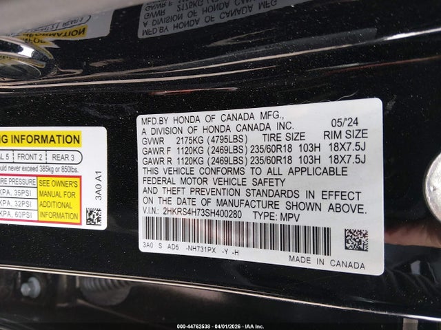 Honda CR-V Ex-l Awd