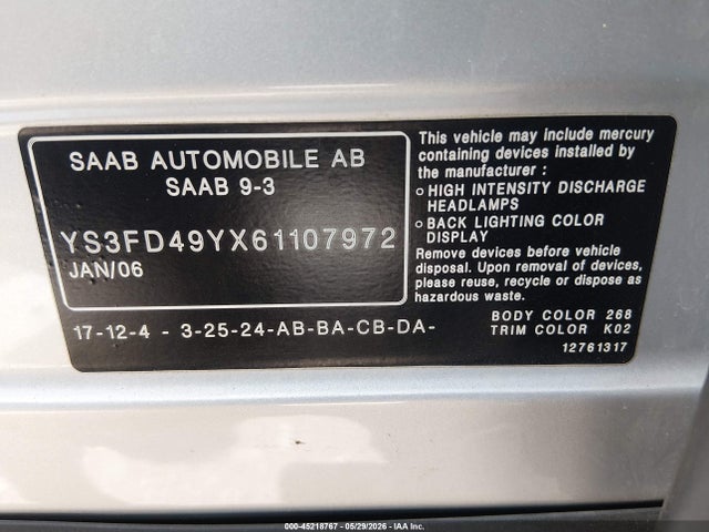 Saab 9-3 2.0t