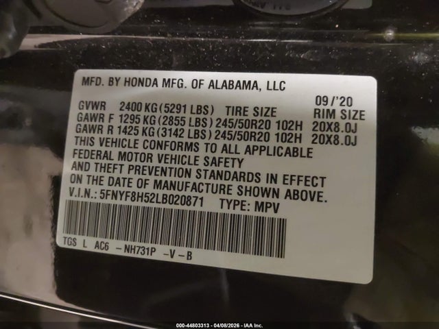 Honda Passport Awd Ex-l