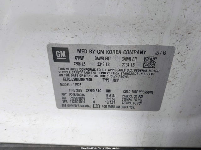 Chevrolet Trax Fwd Lt