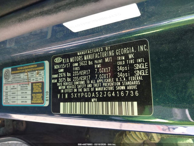 Kia Sorento 3.3l Lx