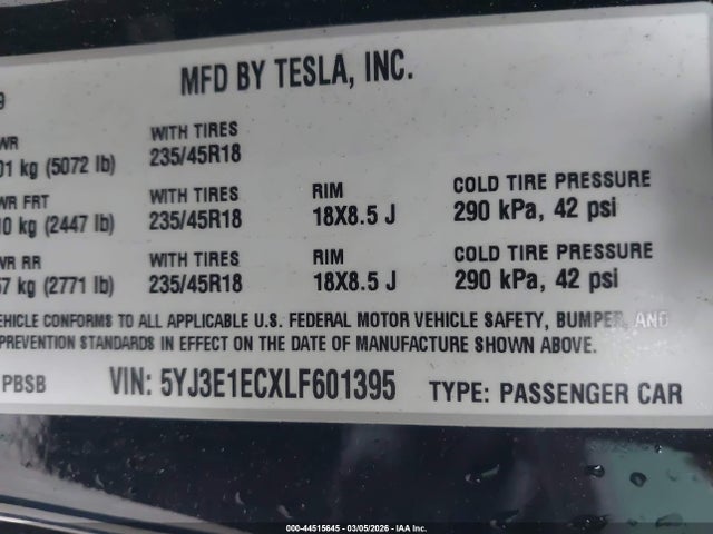 Tesla Model 3 Performance Dual Motor All-wheel Drive
