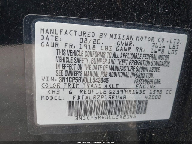 Nissan Kicks S Xtronic Cvt