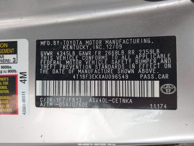Toyota Camry Le