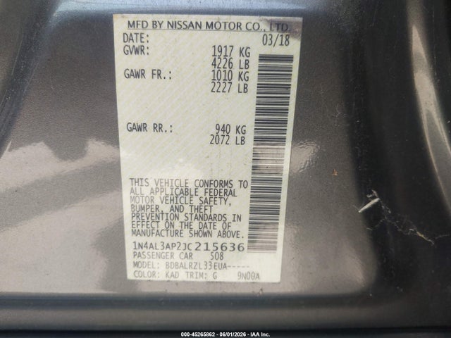 Nissan Altima 2.5 Sl