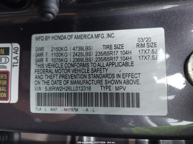 Honda CR-V Awd Lx