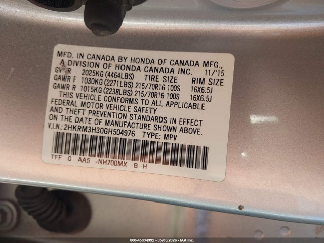 Honda CR-V Lx