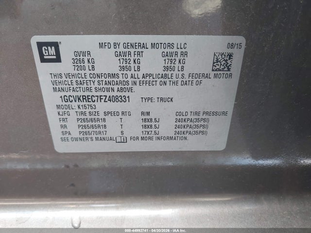 Chevrolet Silverado 1500 1lt