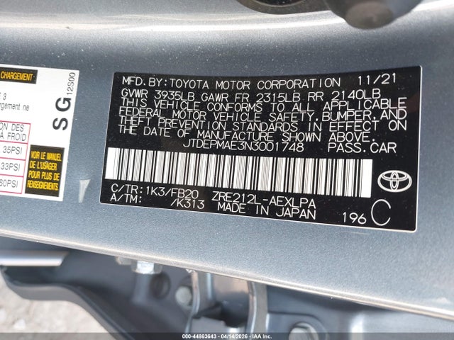 Toyota Corolla Le