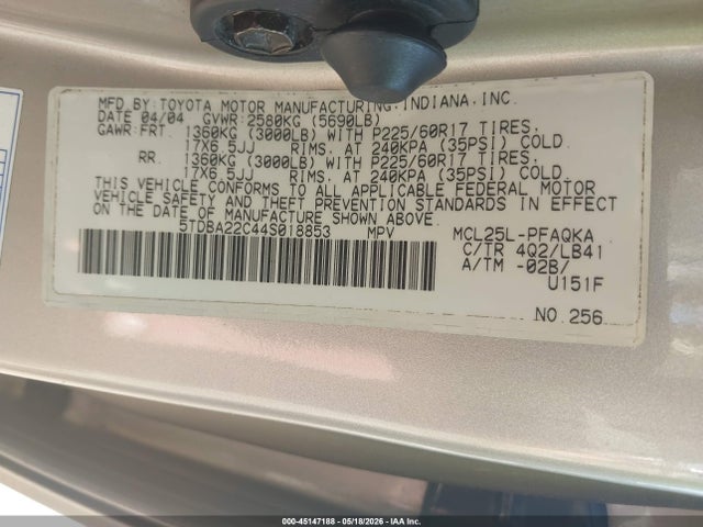 Toyota Sienna Xle