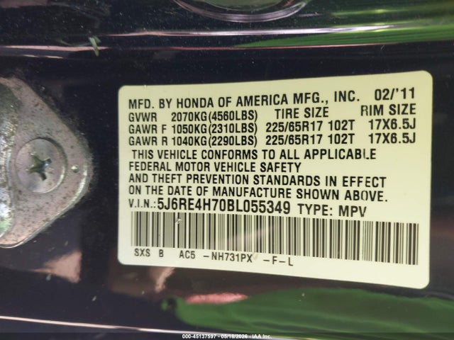 Honda CR-V Ex-l