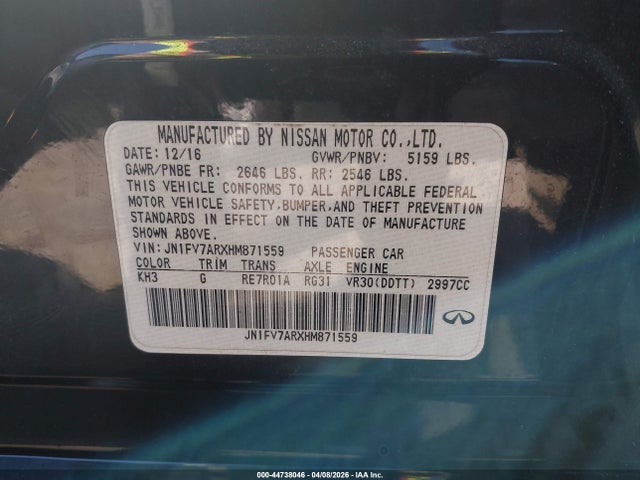 INFINITI Q50 3.0t Red Sport 400