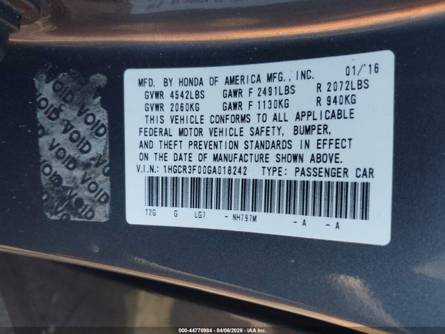Honda Accord Ex-l V-6