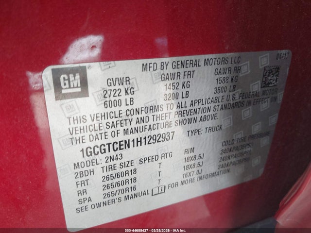 Chevrolet Colorado Lt