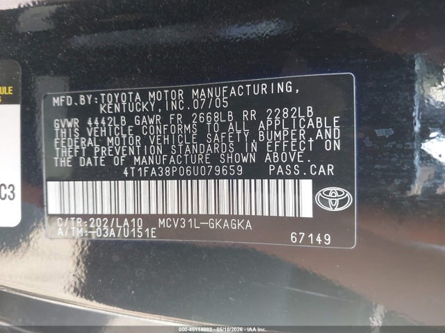 Toyota Camry Sle