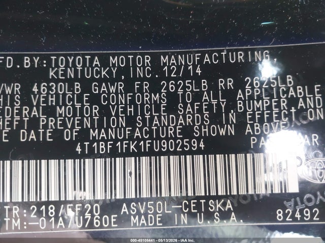 Toyota Camry Se