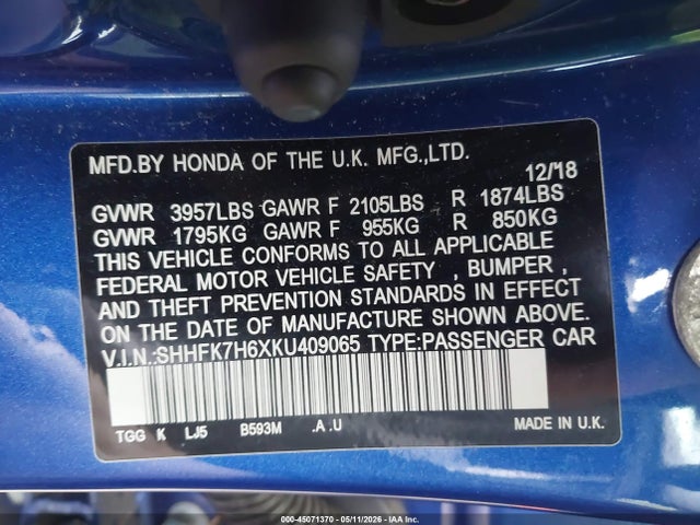 Honda Civic Ex