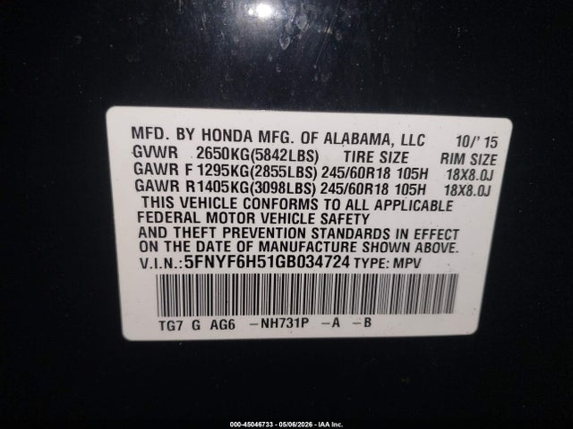 Honda Pilot Ex-l