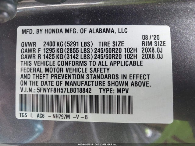 Honda Passport Awd Ex-l