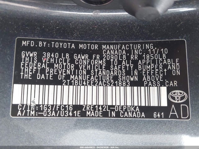 Toyota Corolla Le